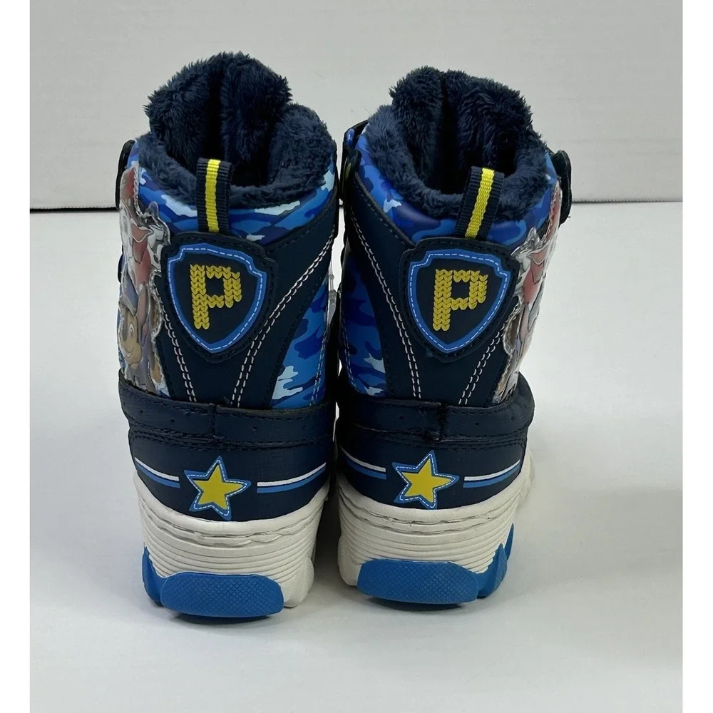 Nickelodeon Paw Patrol Chase + Marshall Dogs‎ Toddler Boys 6 Snow Boots New Blue